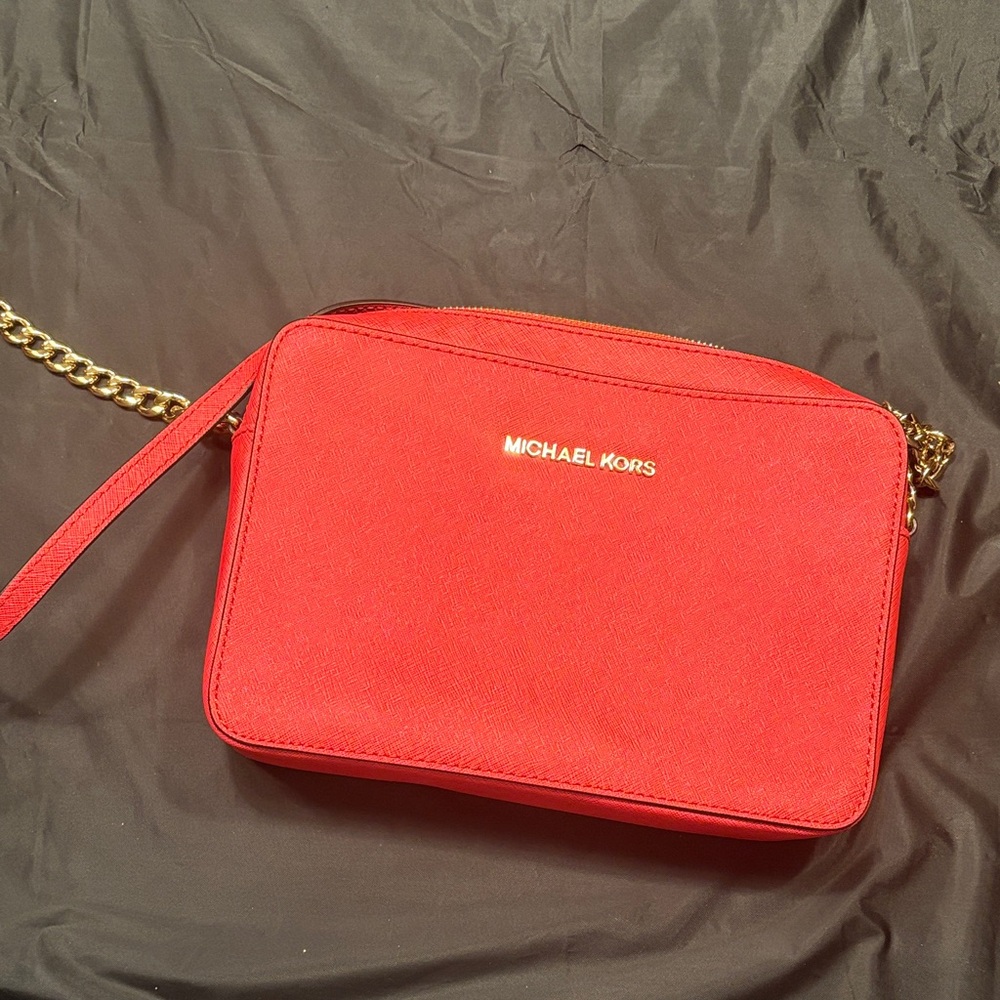 Michael Kors Vibrant coral Crossbody Bag